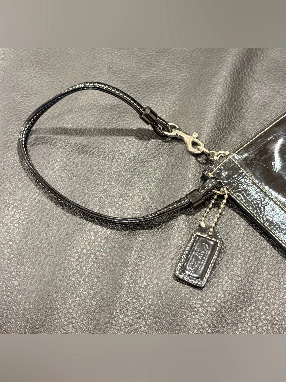 Coach Y2K Patent Leather Wristlet / Clutch Wallet